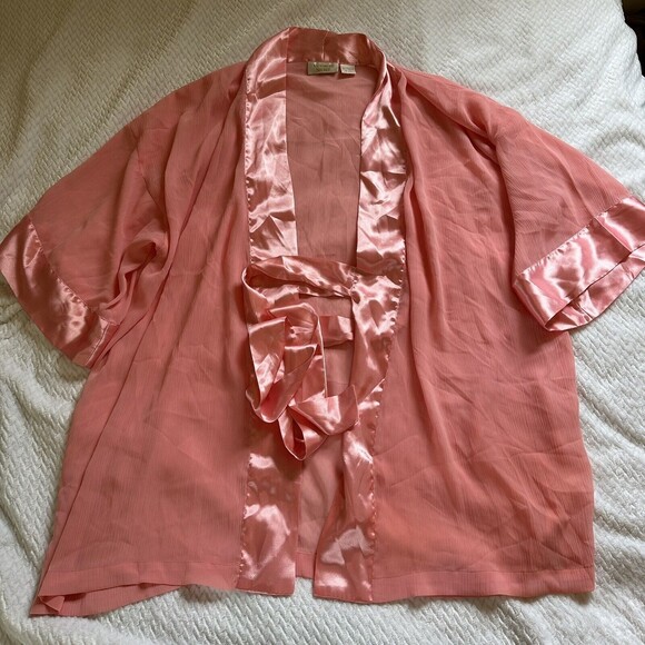 Vintage Victoria’s Secret Sheer Robe Gold Label - Picture 1 of 6